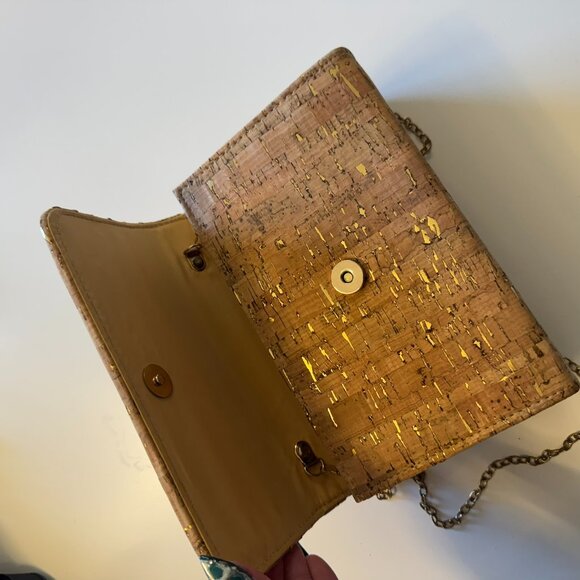 Small Lilly Pulitzer inspired Cork Crossbody Shoulder bag - Picture 3 of 3